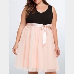 Torrid Pink Tulle Skater Dress